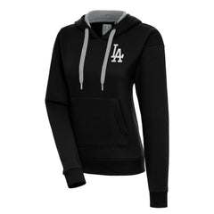 Los Angeles Dodgers Antigua Women's Brushed Metallic Victory Pullover Hoodie Lifestyle