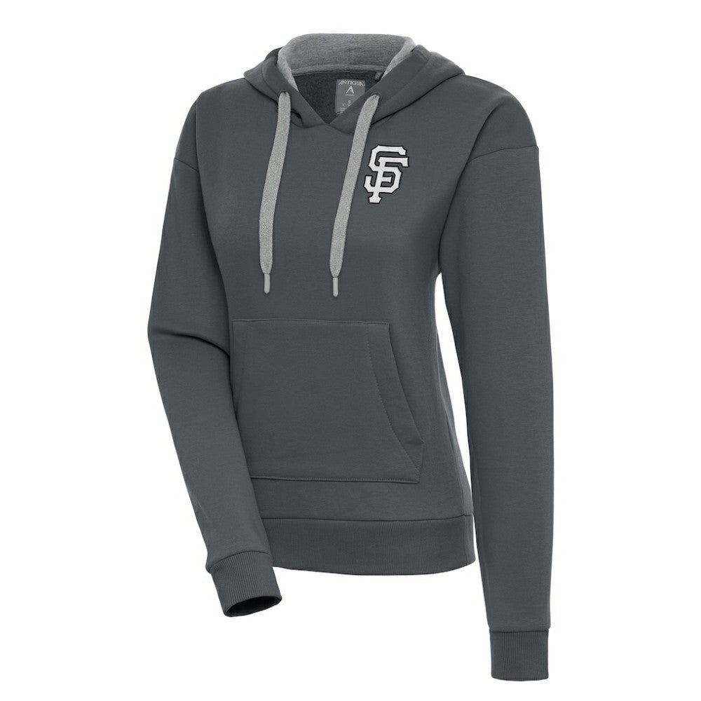San Francisco Giants Antigua Women's Brushed Metallic Victory Pullover Hoodie for sale