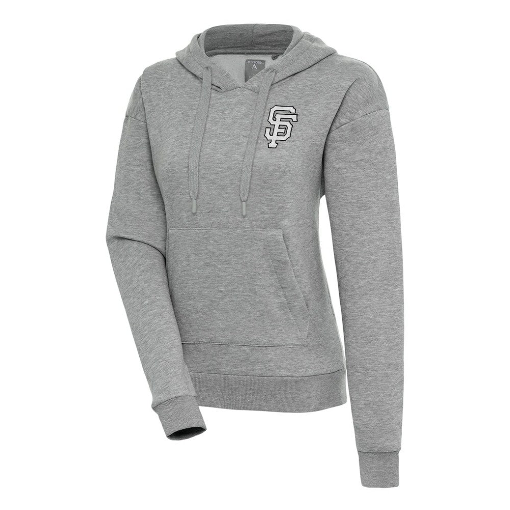 San Francisco Giants Antigua Women's Brushed Metallic Victory Pullover Hoodie Lifestyle