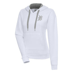 Detroit Tigers Antigua Women's Brushed Metallic Victory Pullover Hoodie for sale