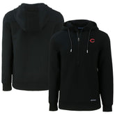 Cincinnati Reds Cutter & Buck Roam Eco Half-Zip Recycled Pullover Hoodie for sale