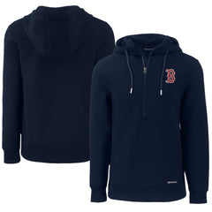 Boston Red Sox Cutter & Buck Roam Eco Half-Zip Recycled Pullover Hoodie Clearance