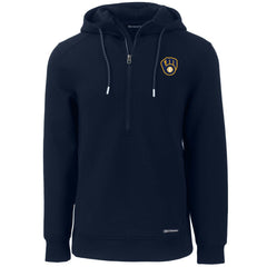 Milwaukee Brewers Cutter & Buck Roam Eco Half-Zip Recycled Pullover Hoodie Near Me