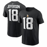 Justin Jefferson Minnesota Vikings Name & Number T-Shirt Black - Nike