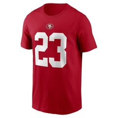 Christian McCaffrey San Francisco 49ers Player Name & Number T-Shirt Scarlet - Nike