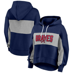 Atlanta Braves Profile Women's Plus Size Pullover Hoodie discount