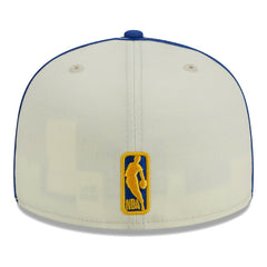 New Era - Golden State Warriors Piping 2-Tone 59FIFTY Fitted Hat - Cream/Royal