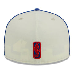 New Era - Philadelphia 76ers Piping 2-Tone 59FIFTY Fitted Hat - Cream/Royal