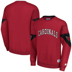 Arizona Cardinals Starter Face-Off Pullover Sweatshirt Cardinal - NFL