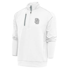 San Diego Padres Antigua Metallic Generation Quarter-Zip Pullover Top for sale