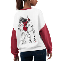 Arizona Cardinals G-III 4Her by Carl Banks Women's A-Game Pullover Sweatshirt White - NFL