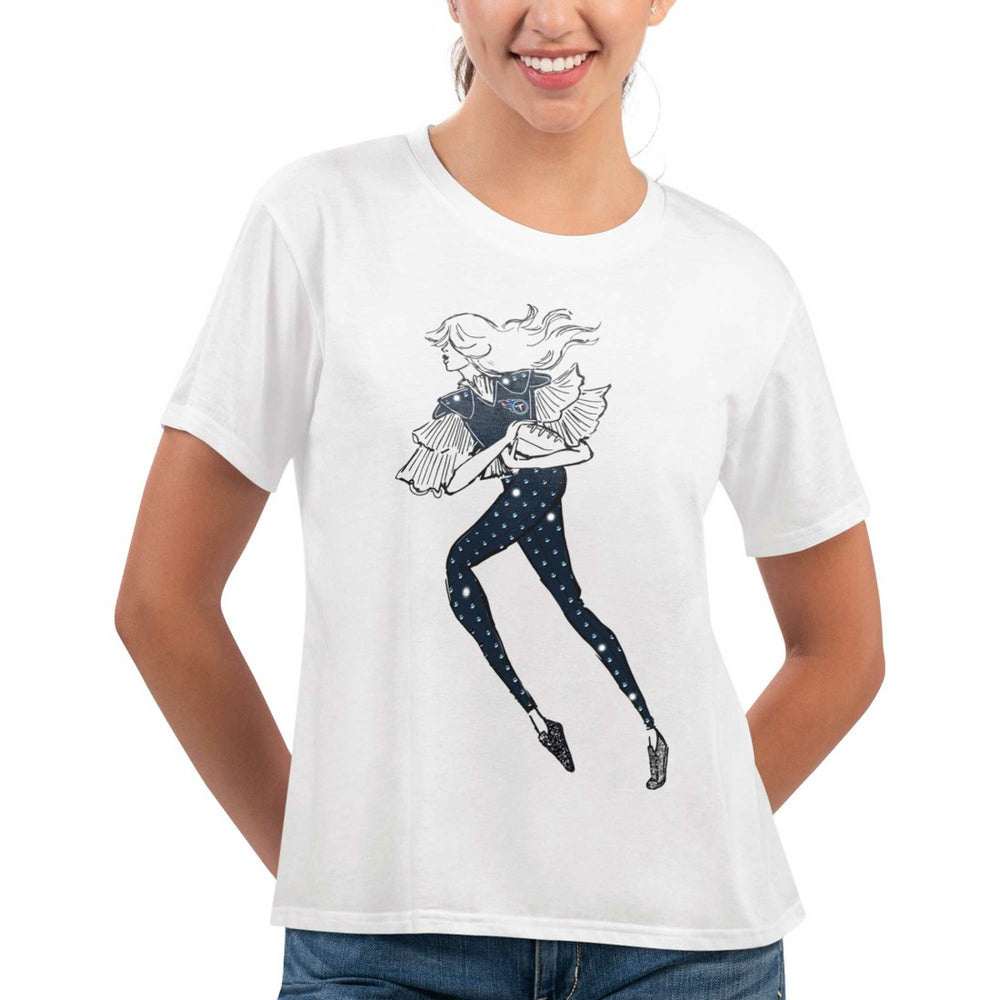 Tennessee Titans G-III 4Her by Carl Banks Women's Play The Ball T-Shirt White - NFL
