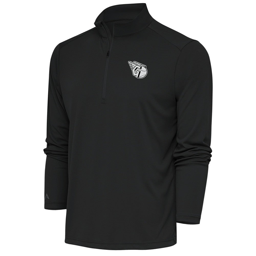 Cleveland Guardians Antigua Metallic Tribute Quarter-Zip Top Clearance