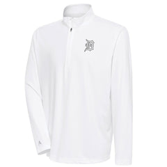 Detroit Tigers Antigua Metallic Tribute Quarter-Zip Top for sale