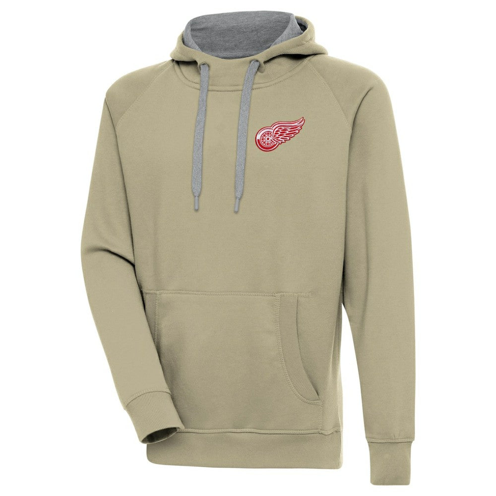 Detroit Red Wings - Antigua Victory Pullover Hoodie Khaki