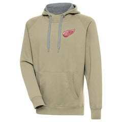 Detroit Red Wings - Antigua Victory Pullover Hoodie Khaki
