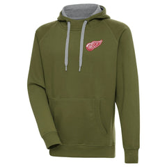 Detroit Red Wings - Antigua Victory Pullover Hoodie Olive
