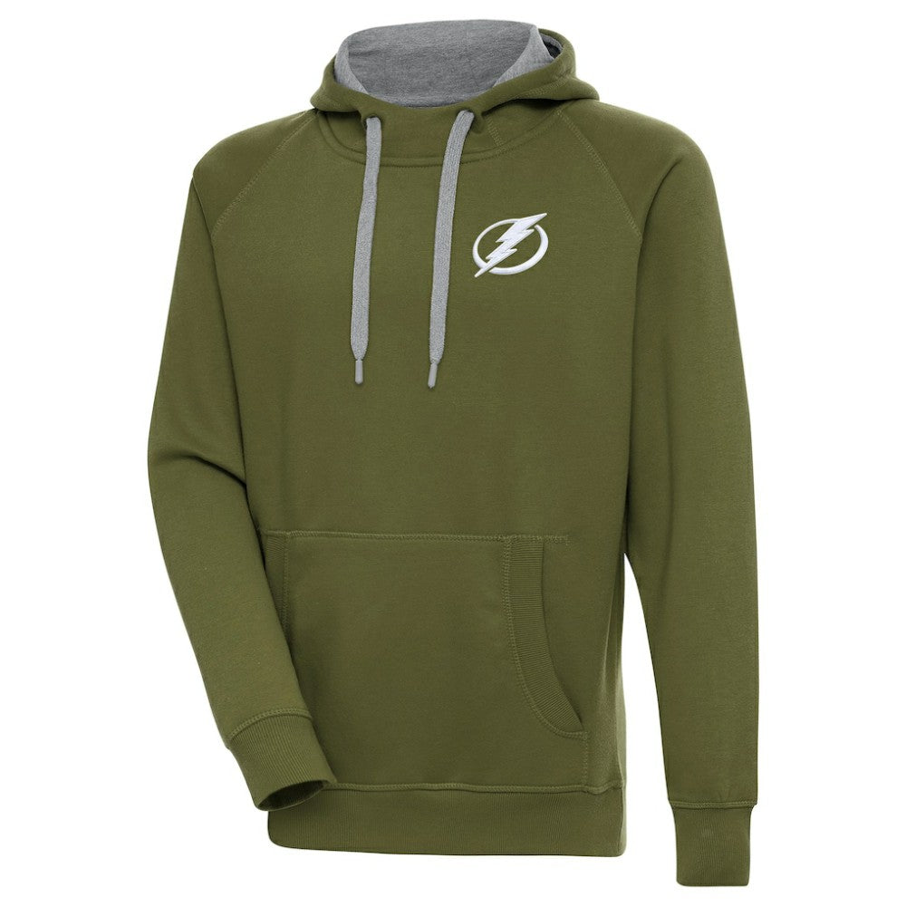 Tampa Bay Lightning - Antigua Victory Pullover Hoodie Olive