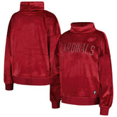 Arizona Cardinals DKNY Sport Women's Deliliah Rhinestone Funnel Neck Pullover Sweatshirt Cardinal - NFL