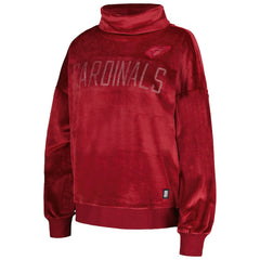 Arizona Cardinals DKNY Sport Women's Deliliah Rhinestone Funnel Neck Pullover Sweatshirt Cardinal - NFL