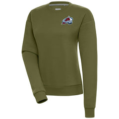 Colorado Avalanche - Antigua Women's Victory Pullover Sweatshirt Olive