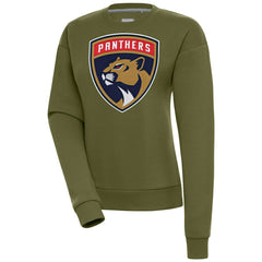 Florida Panthers - Antigua Women's Victory Pullover Sweatshirt Olive
