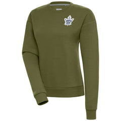 Toronto Maple Leafs - Antigua Women's Victory Pullover Sweatshirt Olive