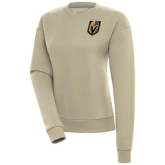 Vegas Golden Knights Antigua Women's Victory Pullover Sweatshirt Khaki