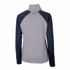 Milwaukee Brewers Cutter & Buck Women's DryTec Forge Tonal Stripe Half-Zip Top Online