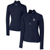 Detroit Tigers Cutter & Buck Women's DryTec Traverse Stretch Quarter-Zip Pullover Top Online