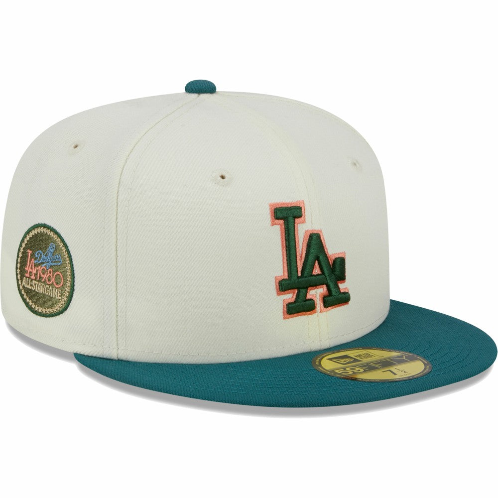 Los Angeles Dodgers New Era Chrome 59FIFTY Fitted Hat Lifestyle
