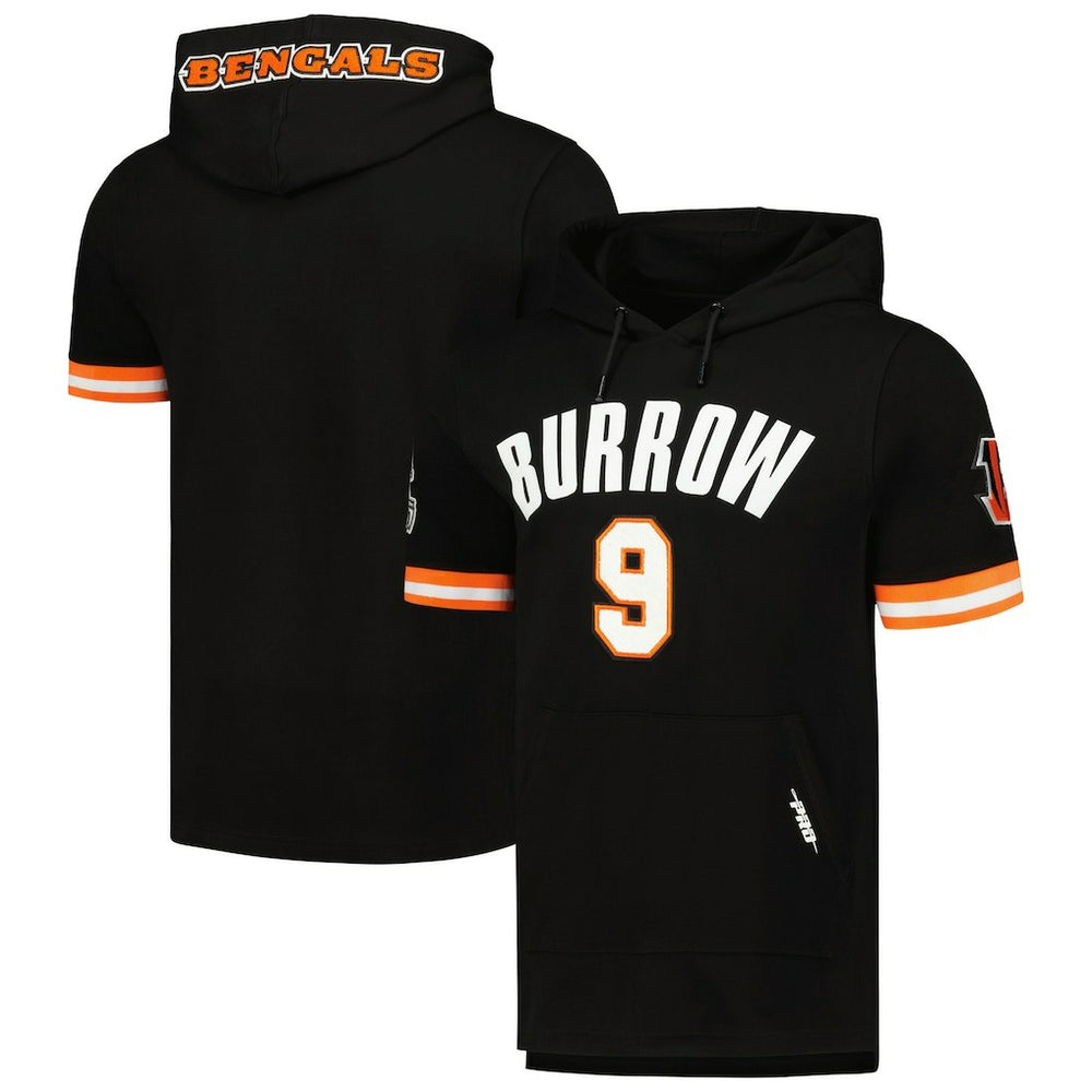 Joe Burrow Cincinnati Bengals Pro Standard Player Name & Number Hoodie T-Shirt Black - NFL