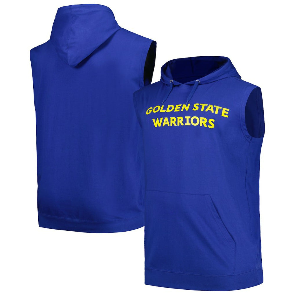 Fanatics - Golden State Warriors Big & Tall Jersey Muscle Pullover Hoodie - Royal