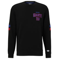 New York Giants BOSS X NFL Drive Crew Neck Pullover Sweatshirt Black/Royal - NFL