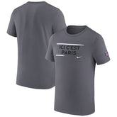 Nike Paris Saint-Germain Verbiage T-Shirts - Gray