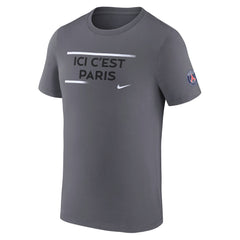 Nike Paris Saint-Germain Verbiage T-Shirts - Gray