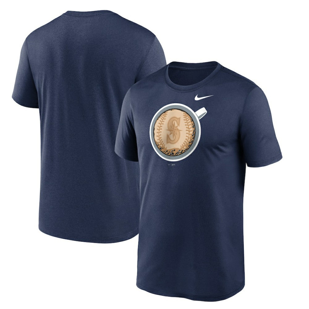 Seattle Mariners Nike Coffee Hometown Legend Performance T-Shirt Clearance