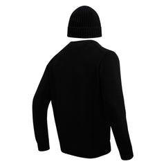 Minnesota Vikings Pro Standard Crewneck Pullover Sweater & Cuffed Knit Hat Box Gift Set Black - NFL