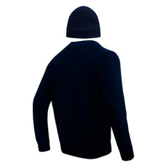 Dallas Cowboys Pro Standard Crewneck Pullover Sweater & Cuffed Knit Hat Box Gift Set Navy - NFL