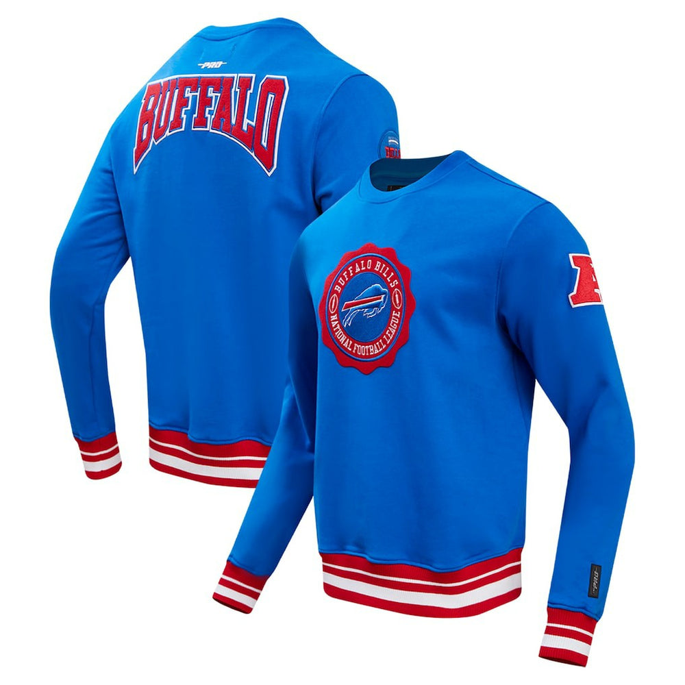 Buffalo Bills Pro Standard Crest Emblem Pullover Sweatshirt Royal - NFL