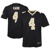 Derek Carr New Orleans Saints Youth Game Jersey Black - Nike