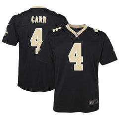Derek Carr New Orleans Saints Youth Game Jersey Black - Nike