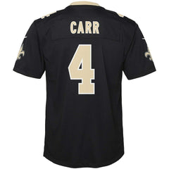 Derek Carr New Orleans Saints Youth Game Jersey Black - Nike