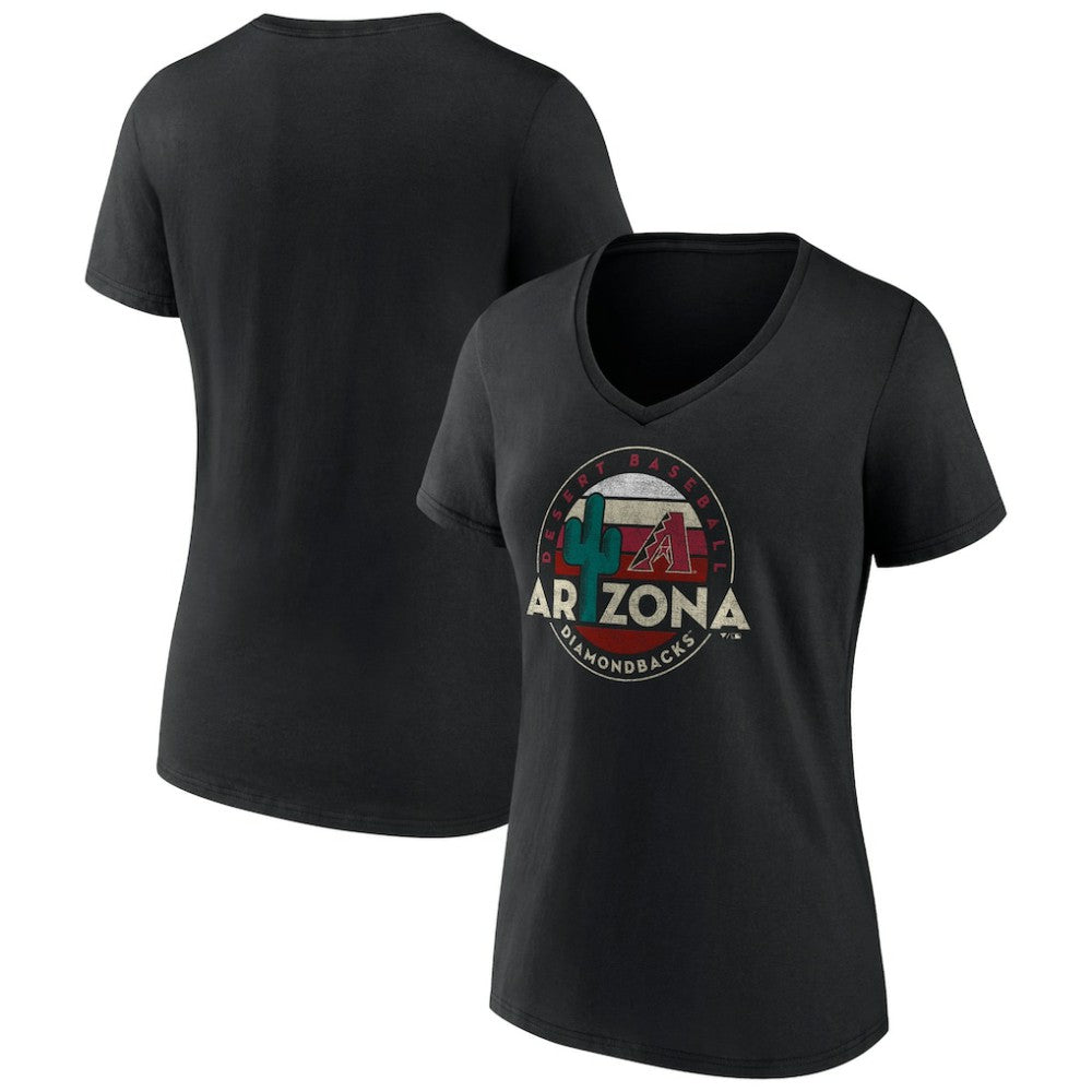Arizona Diamondbacks Women's Hometown Desert Baseball V-Neck T-Shirt Online