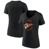 Baltimore Orioles Women's Hometown Baltimore Pennant V-Neck T-Shirt Clearance
