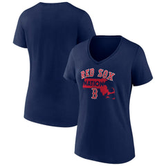 Boston Red Sox Women's Hometown Nation V-Neck T-Shirt for sale