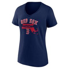Boston Red Sox Women's Hometown Nation V-Neck T-Shirt for sale