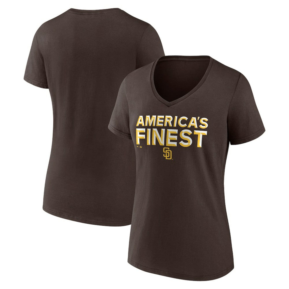 San Diego Padres Women's Hometown 619 Beisbol V-Neck T-Shirt Online