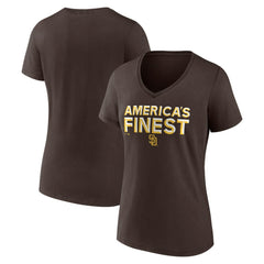 San Diego Padres Women's Hometown 619 Beisbol V-Neck T-Shirt Online