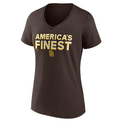 San Diego Padres Women's Hometown 619 Beisbol V-Neck T-Shirt Online